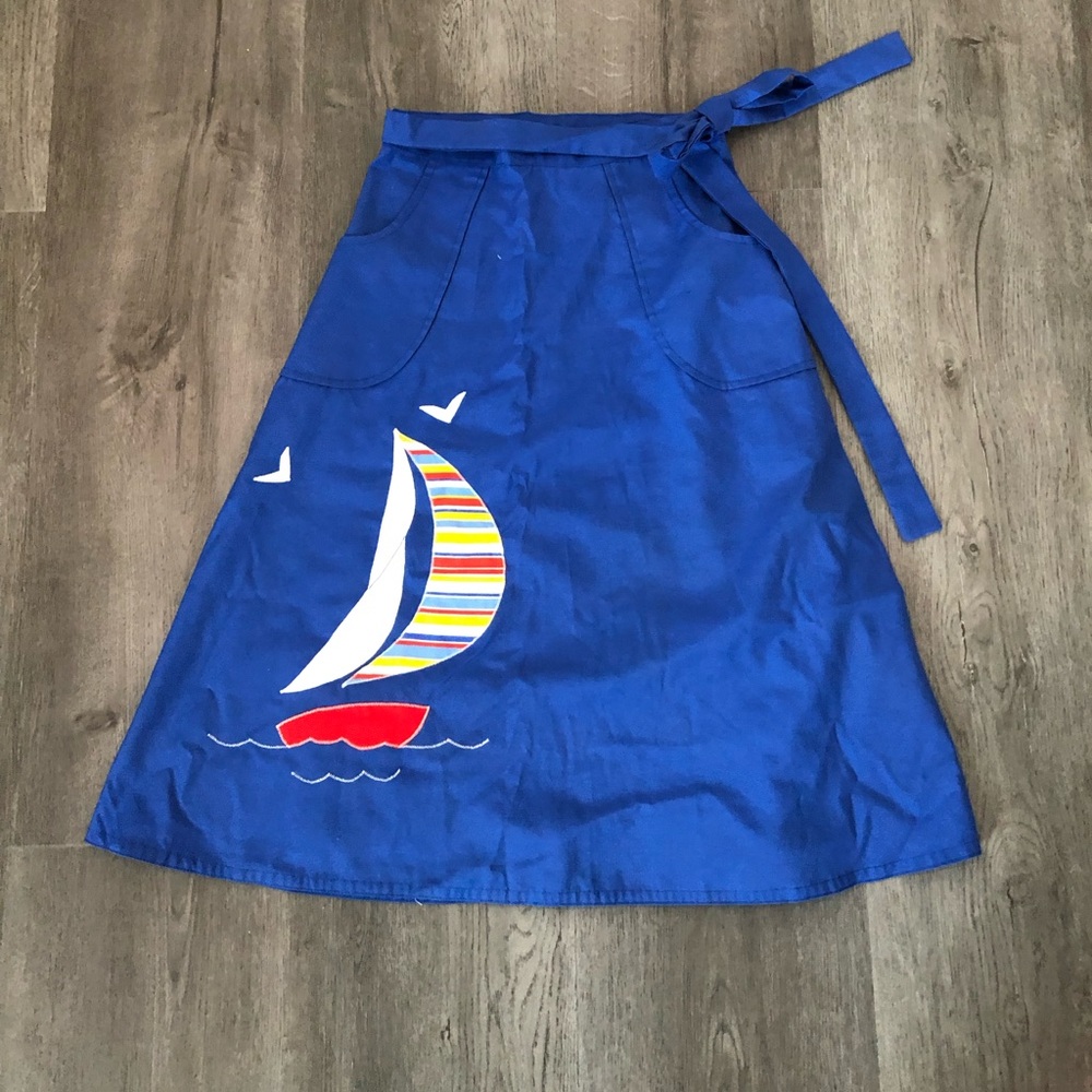 Vintage 70s Wrap A line Skirt